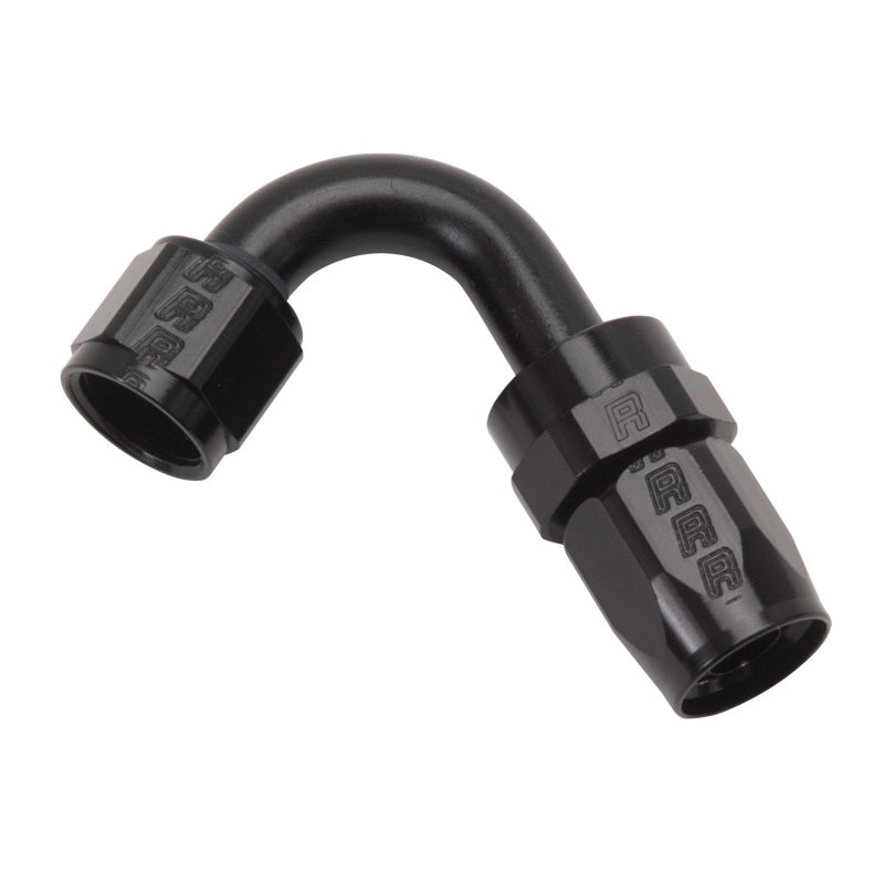 Russell Performance -8 AN Black 120 Degree Full Flow Swivel Hose End Fittings Russell