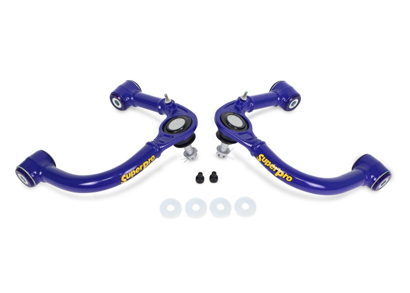 SuperPro 05-23 Toyota Tacoma 4WD Front Upper Fixed Offset Control Arm Set Control Arms Superpro