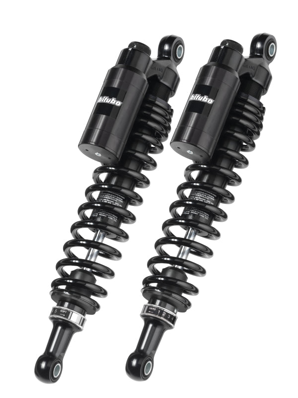Bitubo WMT0 Twinshocks Adj.: Spring Preload, Reb., Comp., Length 360mm, Piggyback Tank Dark Edition Shocks and Struts Bitubo Suspension