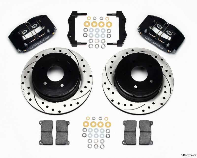 Wilwood Dynapro Radial Rear Kit 12.19in Drilled 2004-2006 Pontiac GTO Big Brake Kits Wilwood