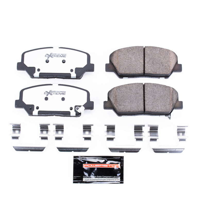 Power Stop 10-16 Hyundai Genesis Coupe Front Z26 Extreme Street Brake Pads w/Hardware Brake Pads - Performance PowerStop