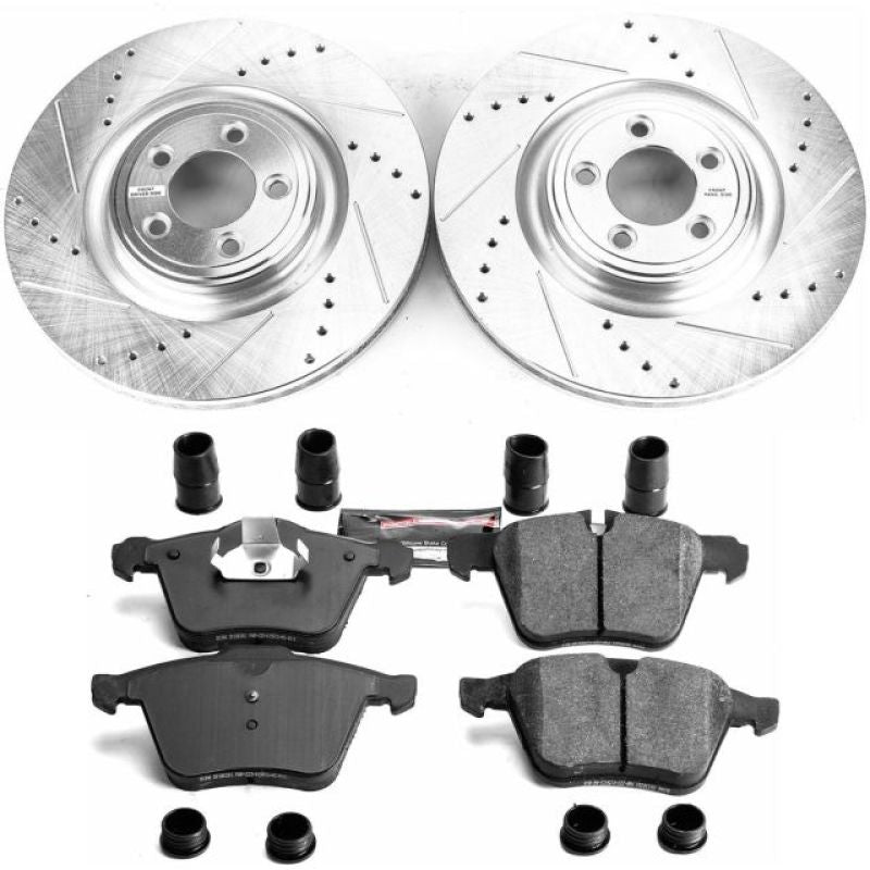 Power Stop 07-08 Jaguar S-Type Front Z23 Evolution Sport Brake Kit Brake Kits - Performance D&S PowerStop