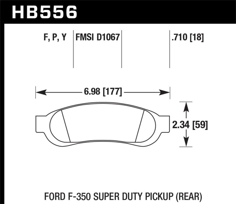 Hawk LTS Street Brake Pads Brake Pads - OE Hawk Performance