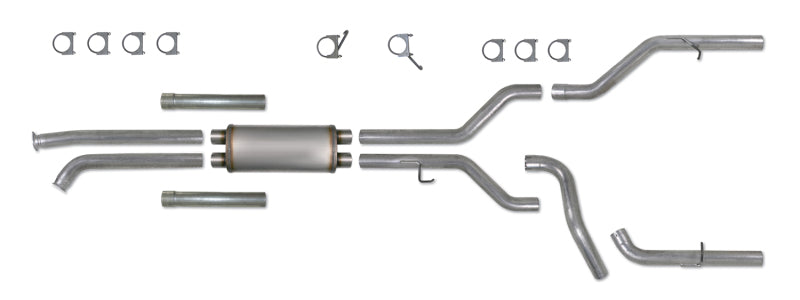 Diamond Eye KIT 3-1/2in Catback DUAL GAS AL TOYOTA TUNDRA 5.7L 07-10 Catback Diamond Eye Performance