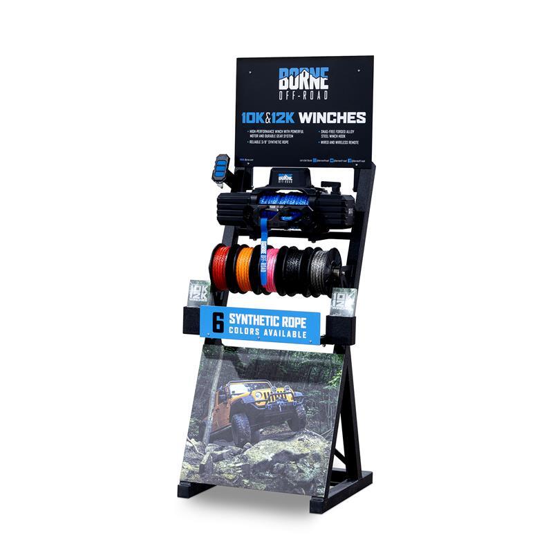 Borne Off-Road 10K/12K Winch POP Display Marketing Borne Off-Road