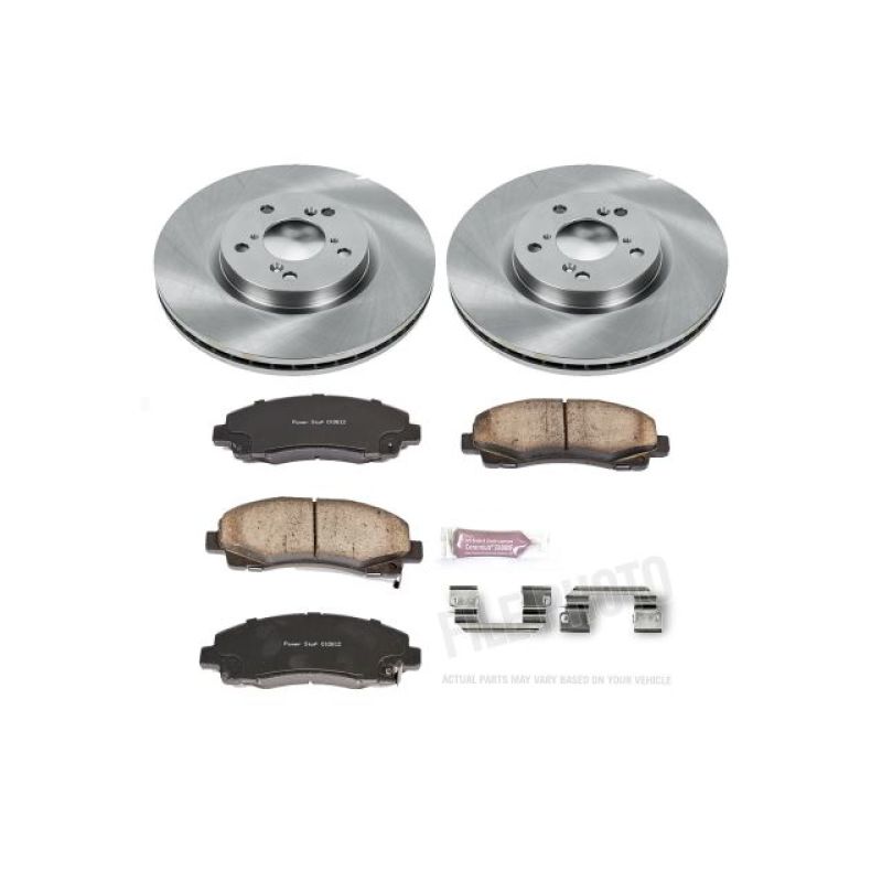 Power Stop 06-11 Honda Ridgeline Front Autospecialty Brake Kit Brake Kits - OE PowerStop