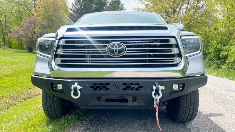 Fishbone Offroad 14-21 Toyota Tundra Front Bumper - Black Texture Bumpers - Steel Fishbone Offroad
