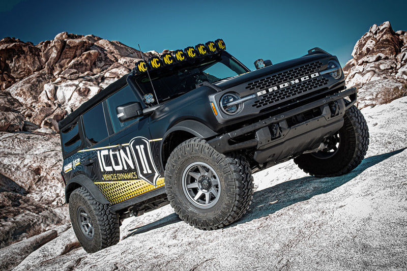 ICON 21-23 Ford Bronco Rear 2.5 VS RR CDEV Coilover Kit Heavy Rate Spring Coilovers ICON
