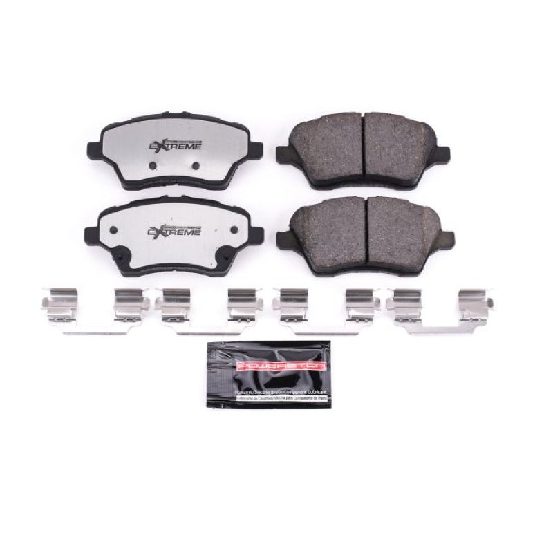 Power Stop 14-19 Ford Fiesta Front Z26 Extreme Street Brake Pads w/Hardware Brake Pads - Performance PowerStop