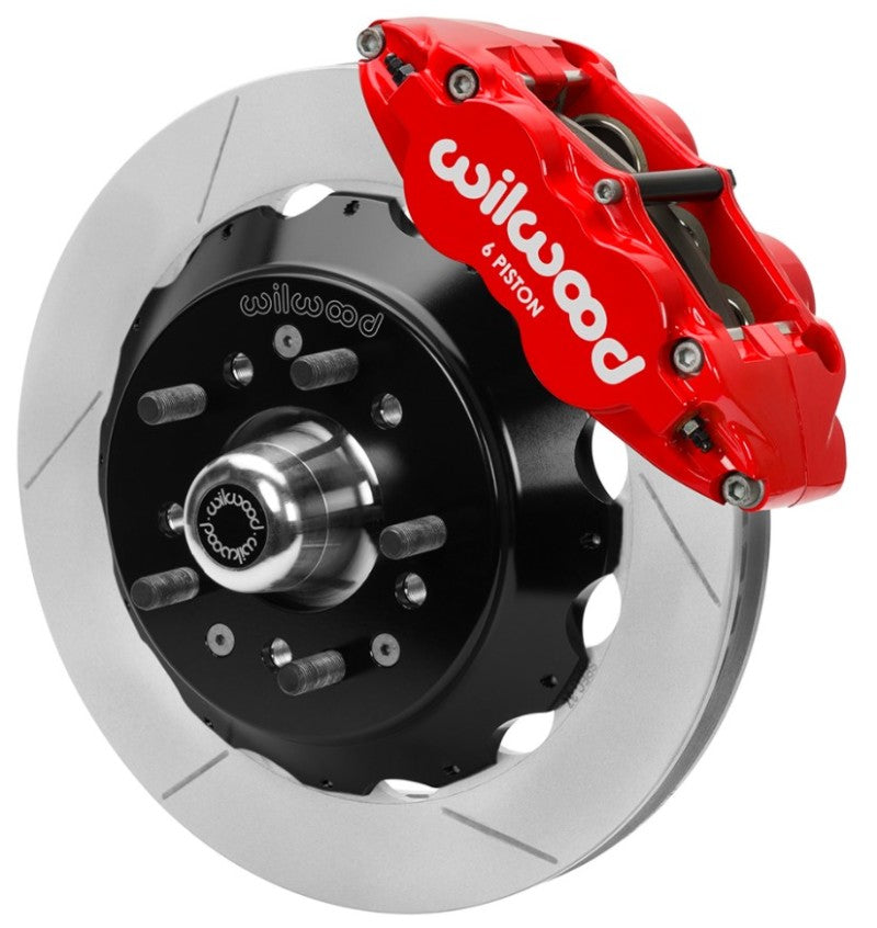 Wilwood 70-81 FBody/75-79 A&XBody FNSL6R Frt Brk Kit 12.88in Rtr Red Caliper Use w/ Pro Drop Spindle Big Brake Kits Wilwood