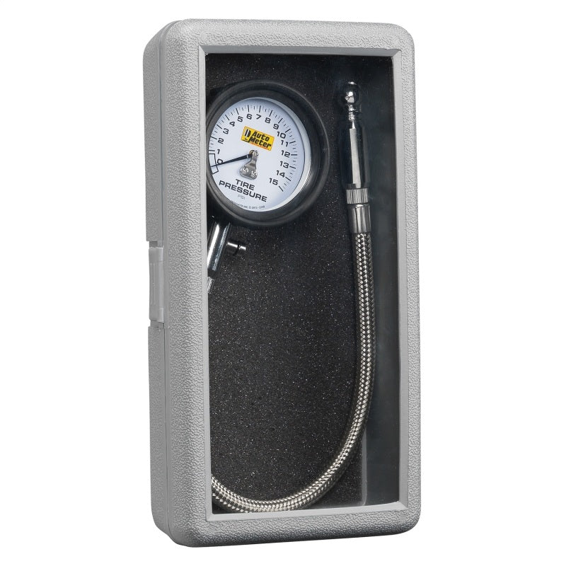 Autometer 0-15PSI Lo-Pressure Tire Pressure Gauge Gauges AutoMeter