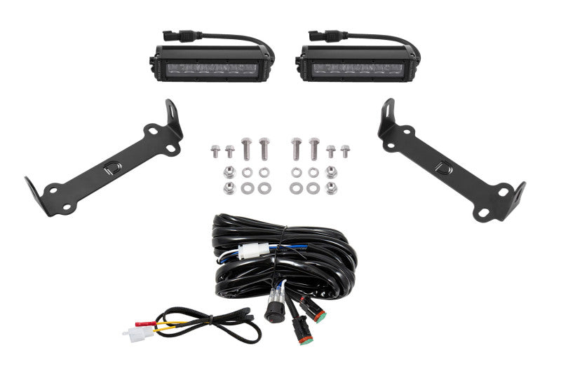 Diode Dynamics 14-21 Toyota 4Runner Stage Series SAE/DOT LED Lightbar Kit - White SAE/DOT Wide Light Mounts Diode Dynamics
