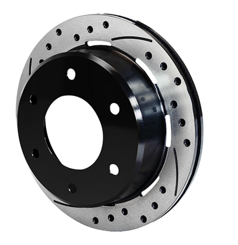Wilwood Rotor-Rear-SRP-BLK-Drill-RH 11.00 x .810 x - 6 x 5.50 Brake Rotors - 2 Piece Wilwood
