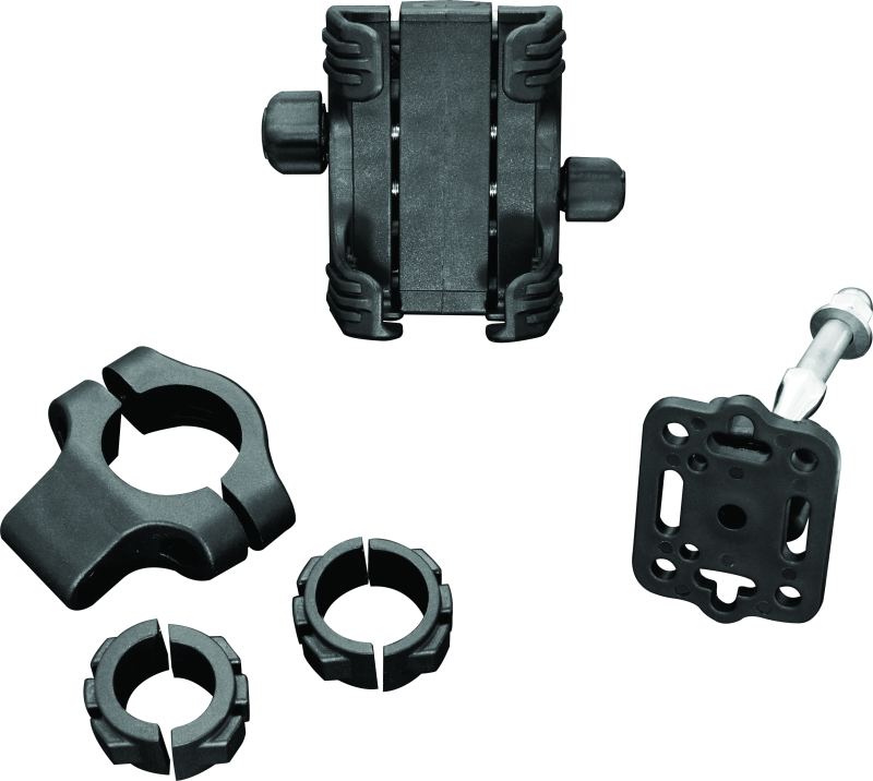 Kuryakyn Tech-Connect Bar Mount 7/8 To 1 -1-1/4in Bars 1-5/8in to 3-5/8in Wide Phone Holders Kuryakyn