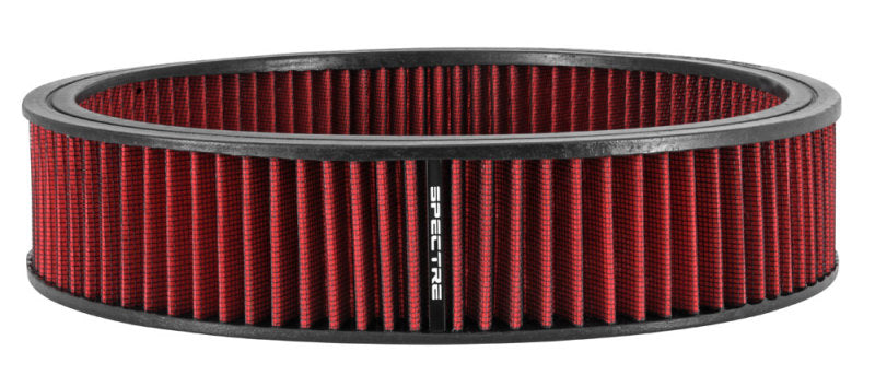 Spectre 1985 Cadillac Seville 5.7L V8 DSL Air Filter 14in. X 3in. - Red Air Filters - Direct Fit Spectre