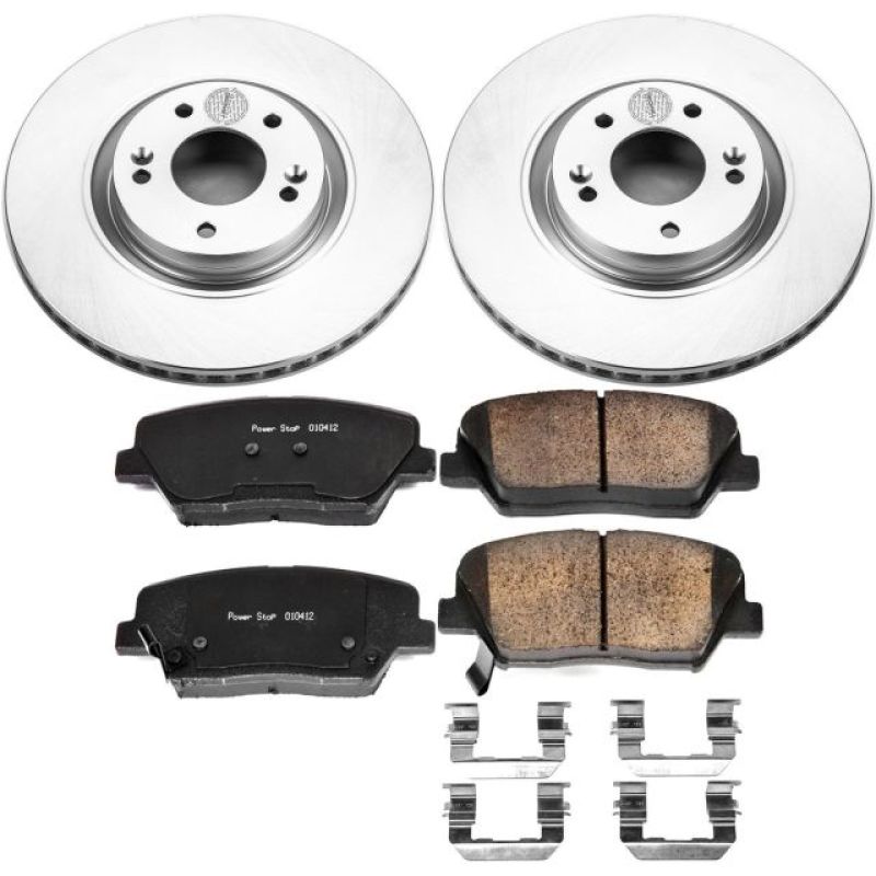 Power Stop 12-17 Hyundai Azera Front Z17 Evolution Geomet Coated Brake Kit Brake Kits - Performance Blank PowerStop