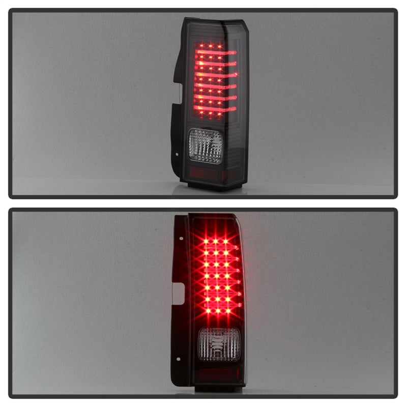 xTune Hummer H3 06-09 ( Non H3T ) LED Tail Lights Black ALT-ON-HH306-LED-BK Tail Lights SPYDER