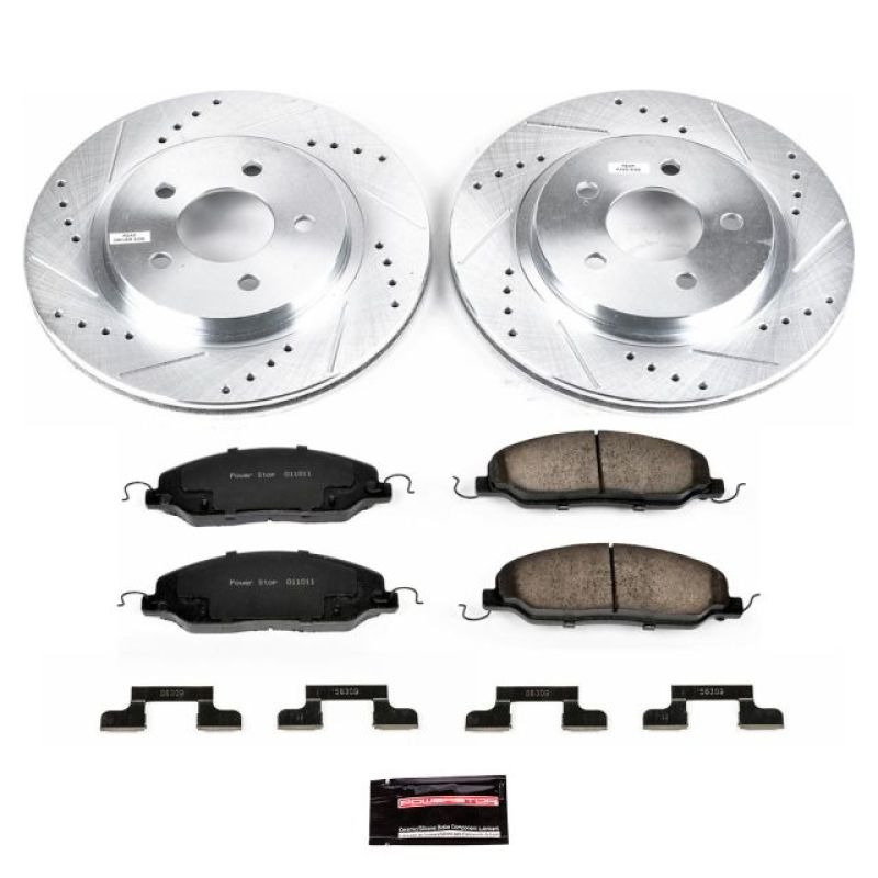 Power Stop 05-11 Ford Mustang Rear Z23 Evolution Sport Brake Kit Brake Kits - Performance D&S PowerStop