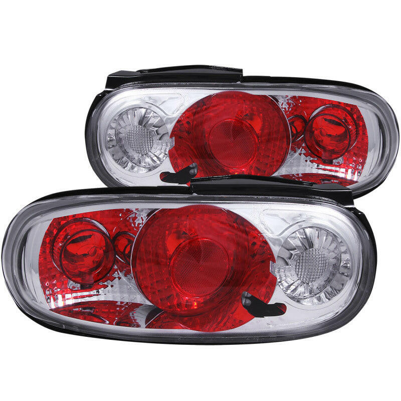 ANZO 1990-1997 Mazda Miata Taillights Chrome Tail Lights ANZO