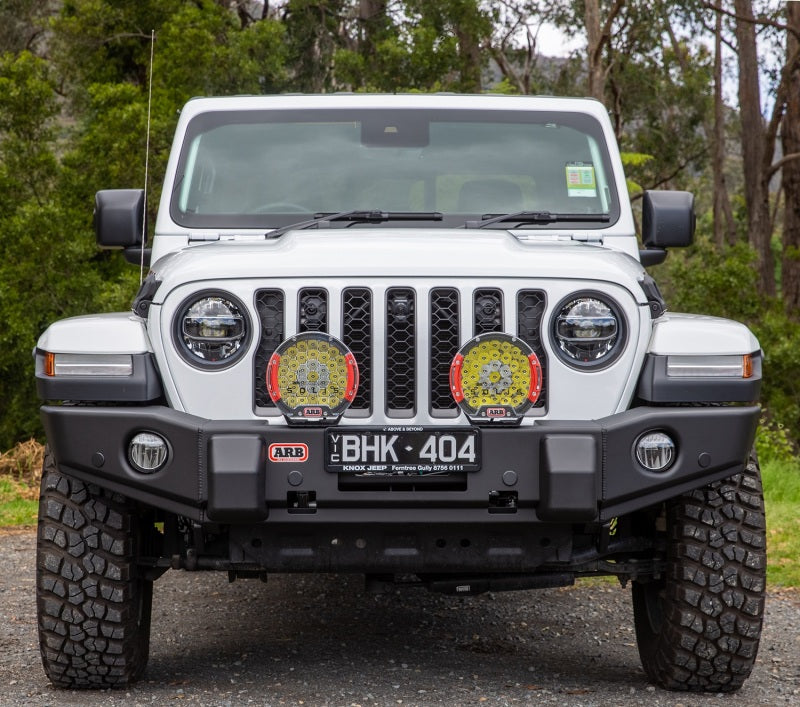 ARB 18-21 Jeep Wrangler JL / 20-21 Jeep Gladiator JT Front Winch Bumper Bumpers - Steel ARB