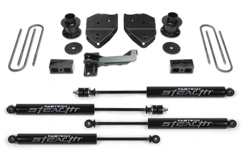 Fabtech 17-21 Ford F250/F350 4WD 4in Budget Sys w/Stealth Lift Kits Fabtech
