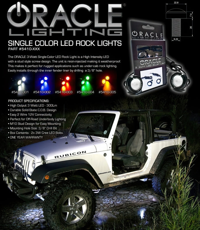 Oracle 3W Universal Cree LED Billet Light - White Light Strip LED ORACLE Lighting