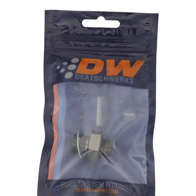 DeatschWerks 6AN ORB Male To 16 X 1.5 Metric Male (Incl O-Ring) Fittings DeatschWerks