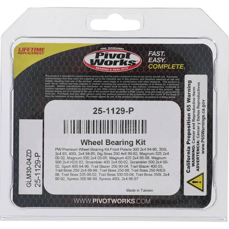 Pivot Works Premium Wheel Bearing Wheel Bearings Pivot Works