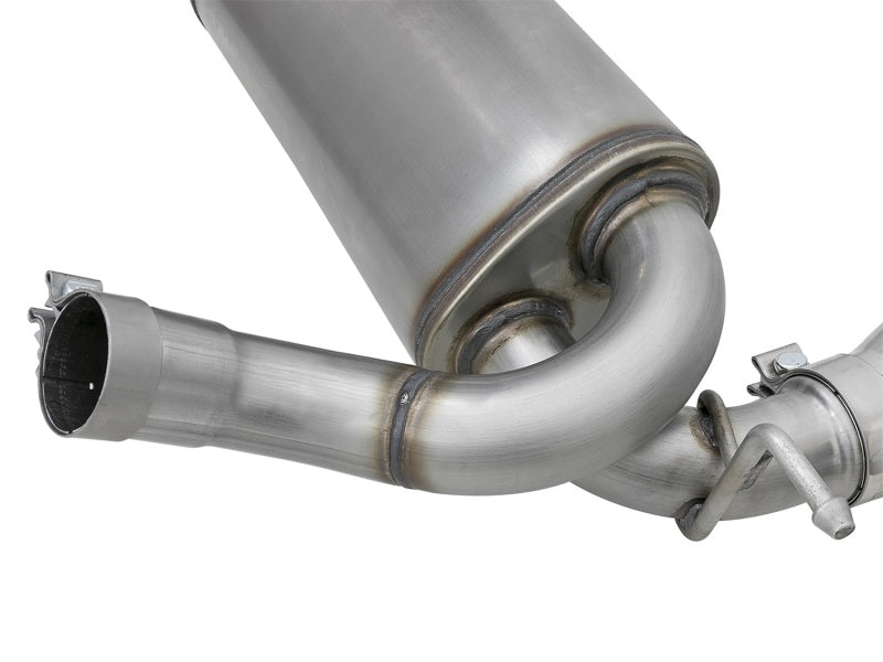 aFe Rebel Series 2.5in 409 SS Axle-Back Exhaust w/Polished Tips 07+ Jeep Wrangler (JK) V6 3.6L/3.8L Axle Back aFe