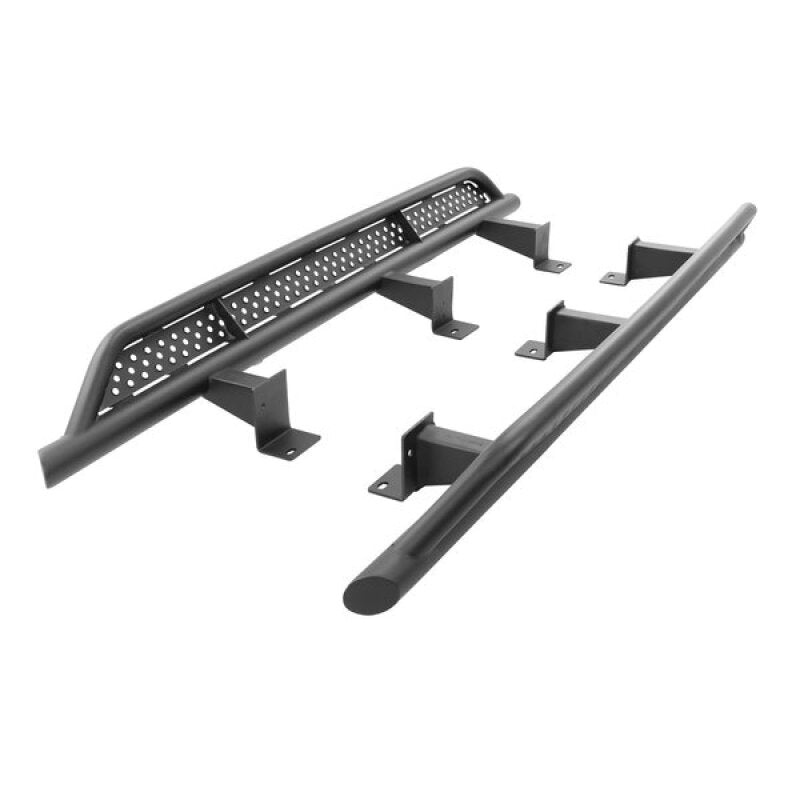 Go Rhino 14-24 Toyota 4Runner (4dr) (Excl. KDDS System) Frame Mount Sliders - Tex. Blk Frame Sliders Go Rhino