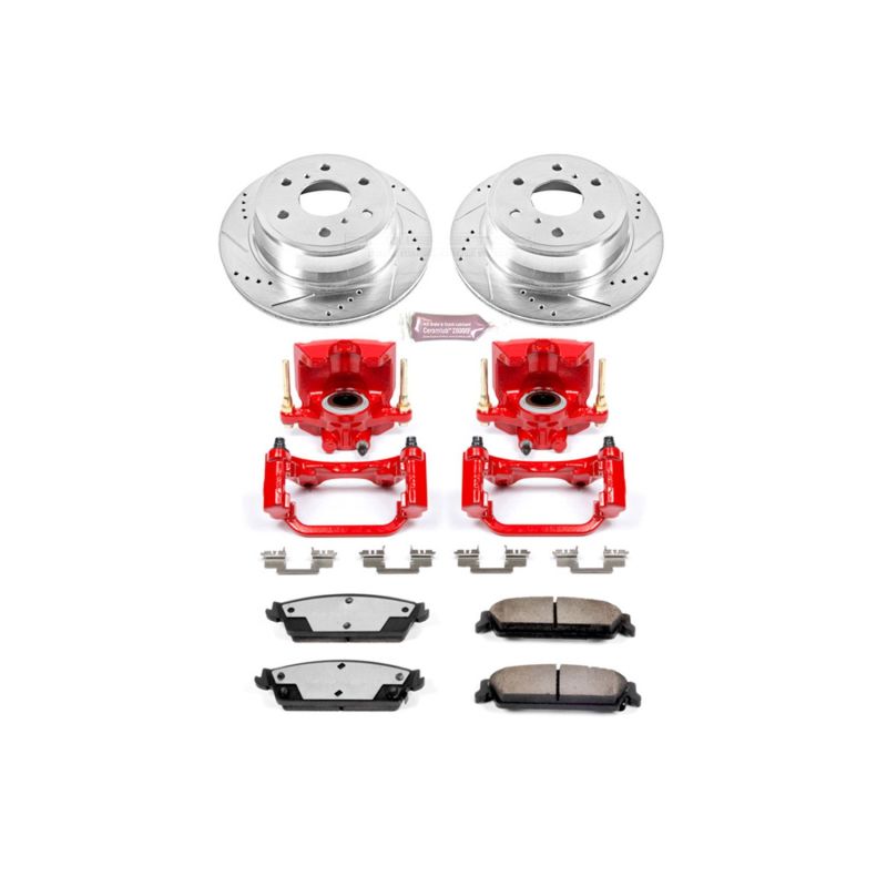 Power Stop 07-14 Cadillac Escalade Rear Z36 Truck & Tow Brake Kit w/Calipers Brake Kits - Performance D&S PowerStop