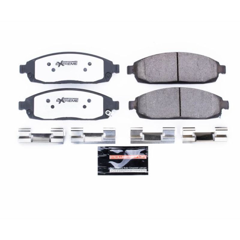Power Stop 06-10 Jeep Commander Front Z26 Extreme Street Brake Pads w/Hardware Brake Pads - Performance PowerStop