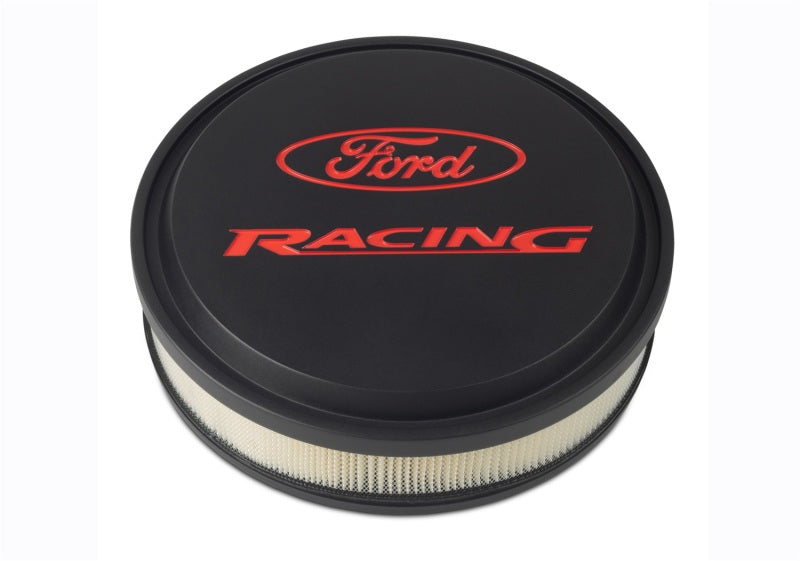 Ford Racing Black/Red Slant Edge Air Cleaner Air Filters - Universal Fit Ford Racing