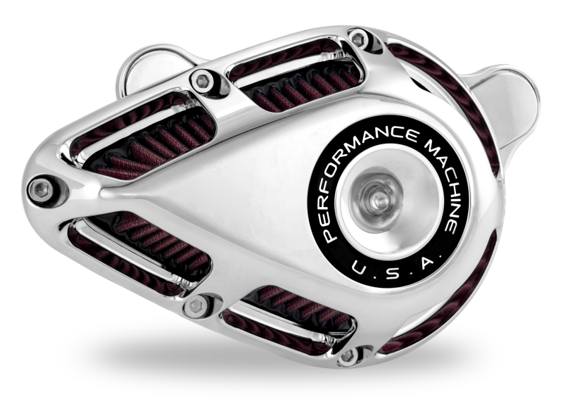 Performance Machine 23-Up CVO, 2024 Touring Jet Air Cleaner - Chrome Air Filters - Direct Fit Performance Machine