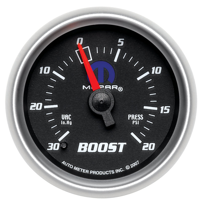 Autometer Mopar 52.4mm 30 Hg/20 PSI Vacuum/Boost Gauge Gauges AutoMeter