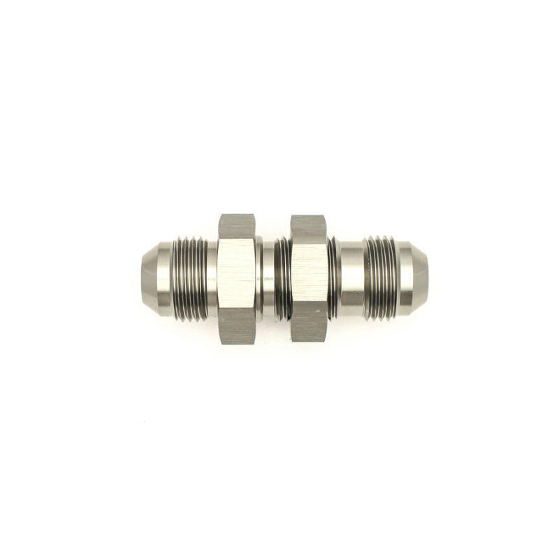 DeatschWerks 8AN Male Flare To 8AN Male Flare Bulkhead Adapter (Incl. Nut) Fittings DeatschWerks