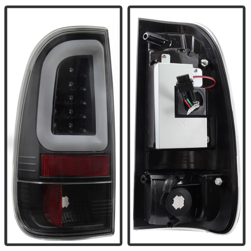 Spyder 08-16 Ford Super Duty F-250 V3 Light Bar LED Tail Lights - Black (ALT-YD-FS07V3-LBLED-BK) Tail Lights SPYDER