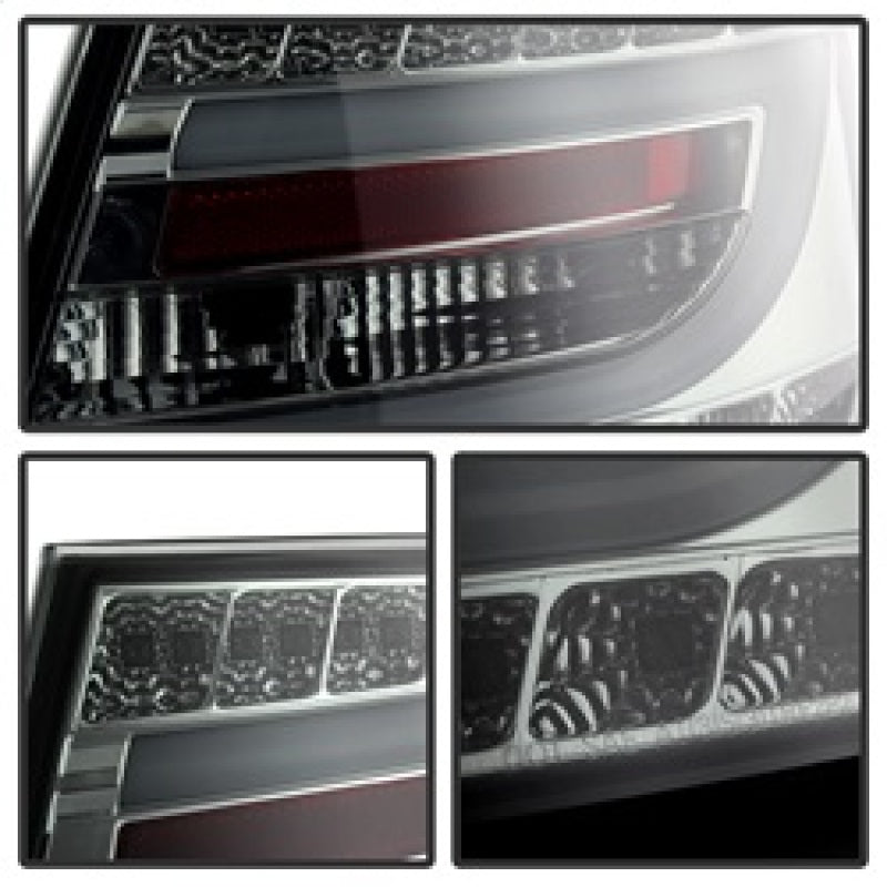 Spyder Audi A6 05-08 4Dr Sedan Light Bar LED Tail Lights Smke ALT-YD-AA605-LBLED-SM Tail Lights SPYDER