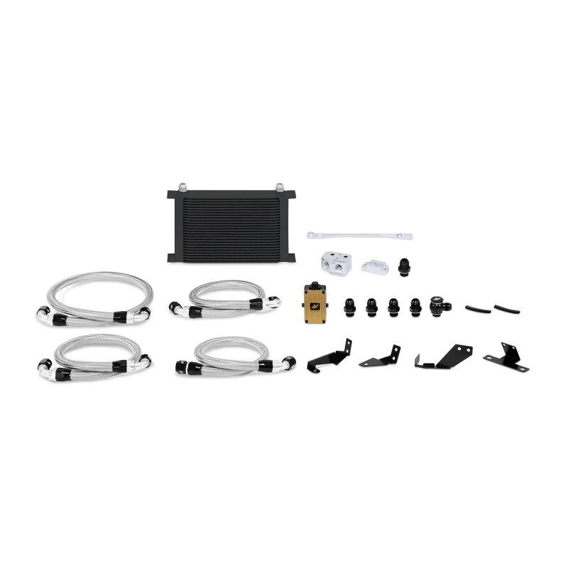 Mishimoto 04-06 Pontiac GTO 5.7L/6.0L Thermostatic Oil Cooler Kit - Black Oil Coolers Mishimoto
