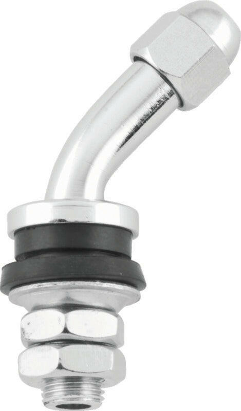 BikeMaster Valve Stem 45Deg Chrome Ea. Valve Stems BikeMaster