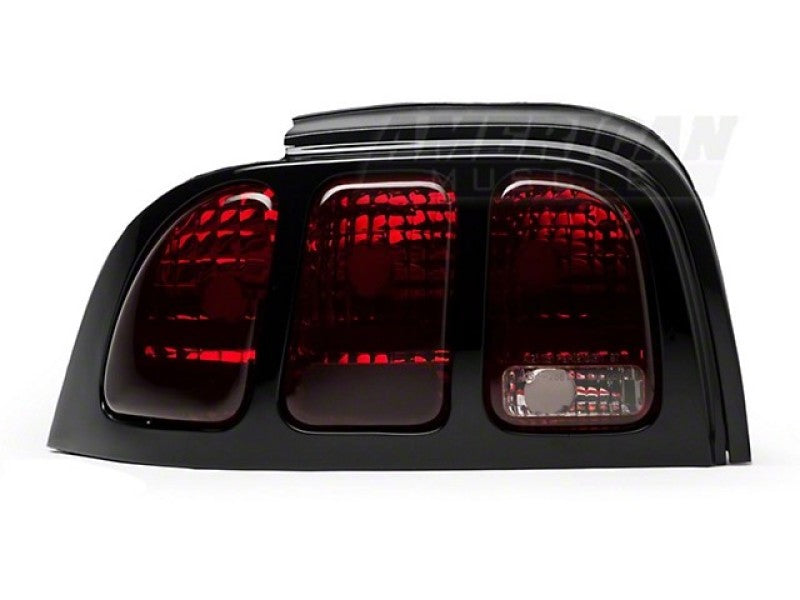 Raxiom 96-98 Ford Mustang Tail Lights- Black Housing (Smoked Lens) Tail Lights Raxiom