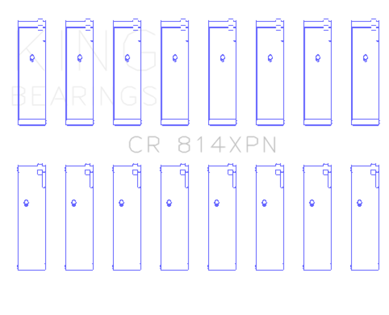 King Engine Bearings Ford 351ci 5.8L 16V Connecting Rod Bearing Set Bearings King Engine Bearings