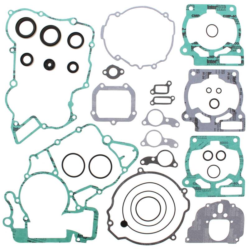 Vertex Gaskets 03-16 KTM EXC 200 Complete Gasket Kit w/ Oil Seals Engine Hardware Vertex Pistons