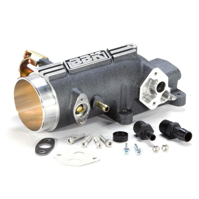 BBK 96-04 Mustang 4.6 GT 78mm Throttle Intake BBK Power Plus Series - Charcoal Throttle Bodies BBK