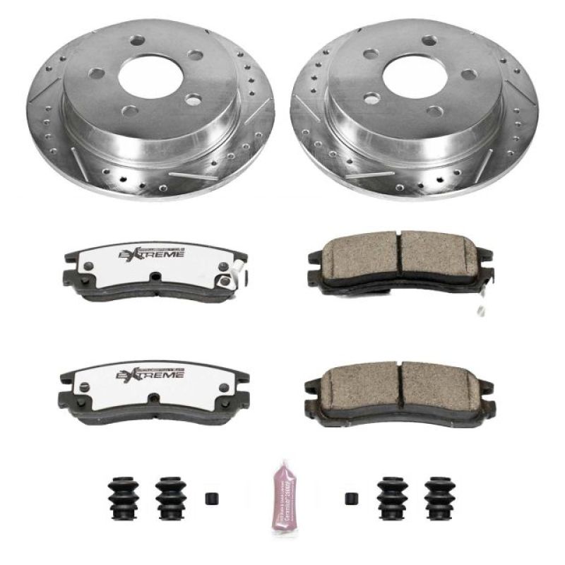 Power Stop 04-05 Buick Century Rear Z26 Street Warrior Brake Kit Brake Kits - Performance D&S PowerStop