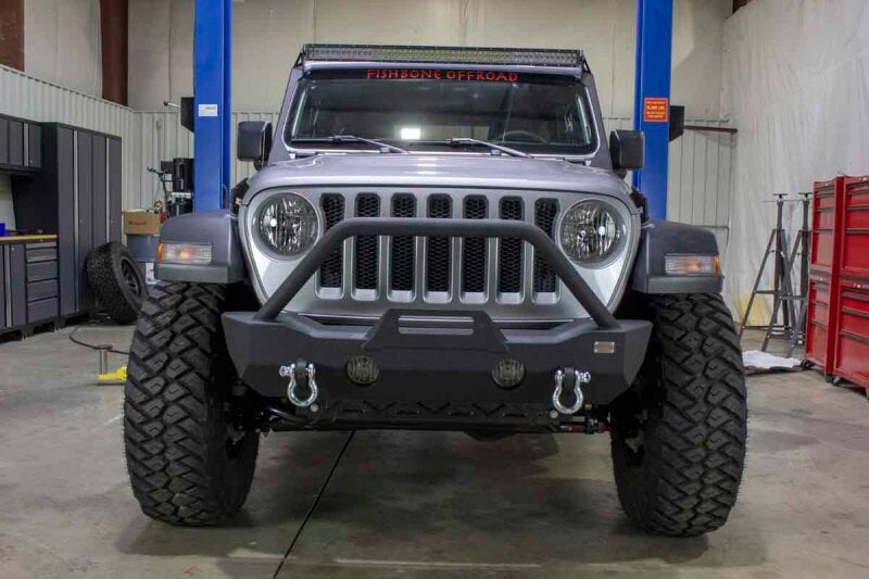 Fishbone Offroad 2018+ Jeep Wrangler JL Mako Front Bumper Bumpers - Steel Fishbone Offroad