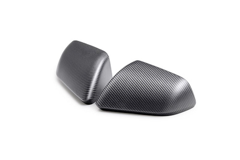 Ford Racing 24-25 Mustang (w/o Turn Signals) Carbon Fiber Mirror Skull Caps - Matte Spoilers Ford Racing