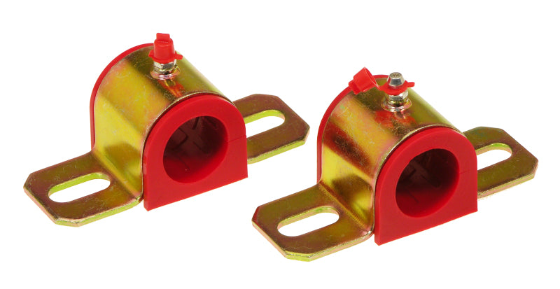 Prothane Universal Greasable Sway Bar Bushings - 1 1/8in - Type B Bracket - Red Sway Bar Bushings Prothane