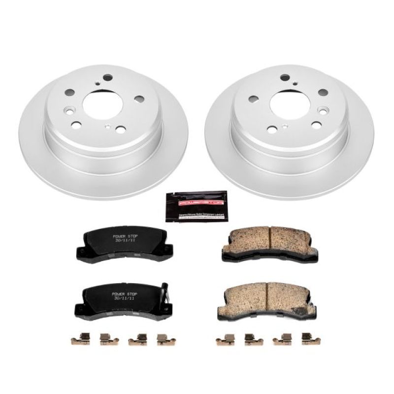 Power Stop 97-99 Lexus ES300 Rear Z17 Evolution Geomet Coated Brake Kit Brake Kits - Performance Blank PowerStop