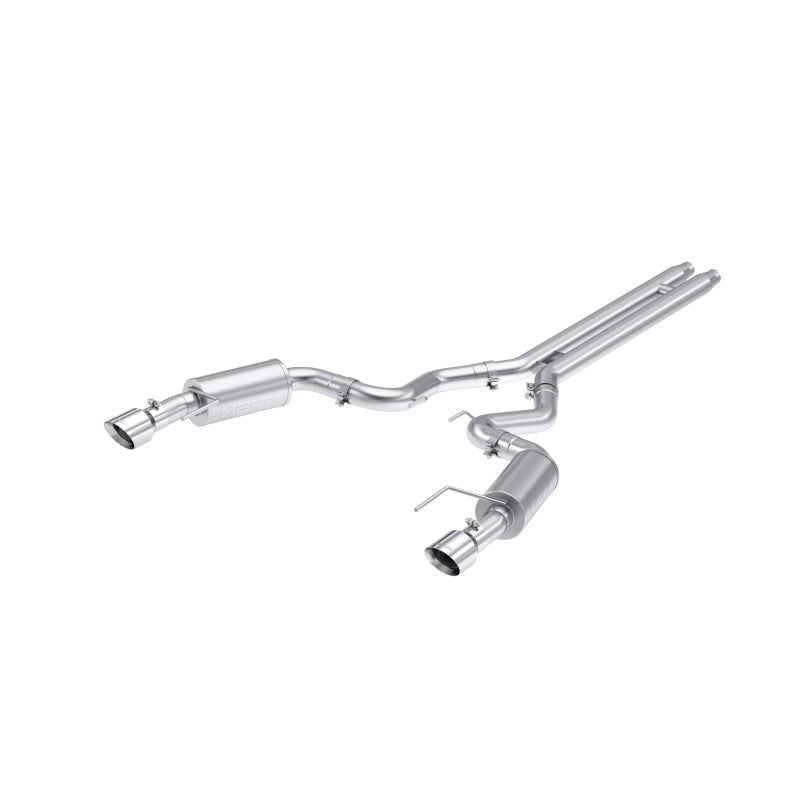 MBRP 2024 Ford Mustang GT S650, 5.0 Aluminized Steel 3in Cat-Back Dual Split Rear (Street) Catback MBRP